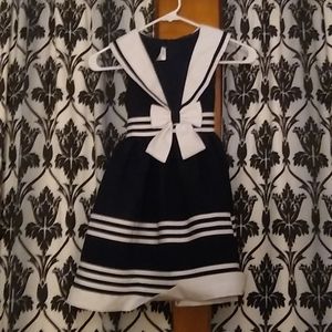 Navy blue and black dress